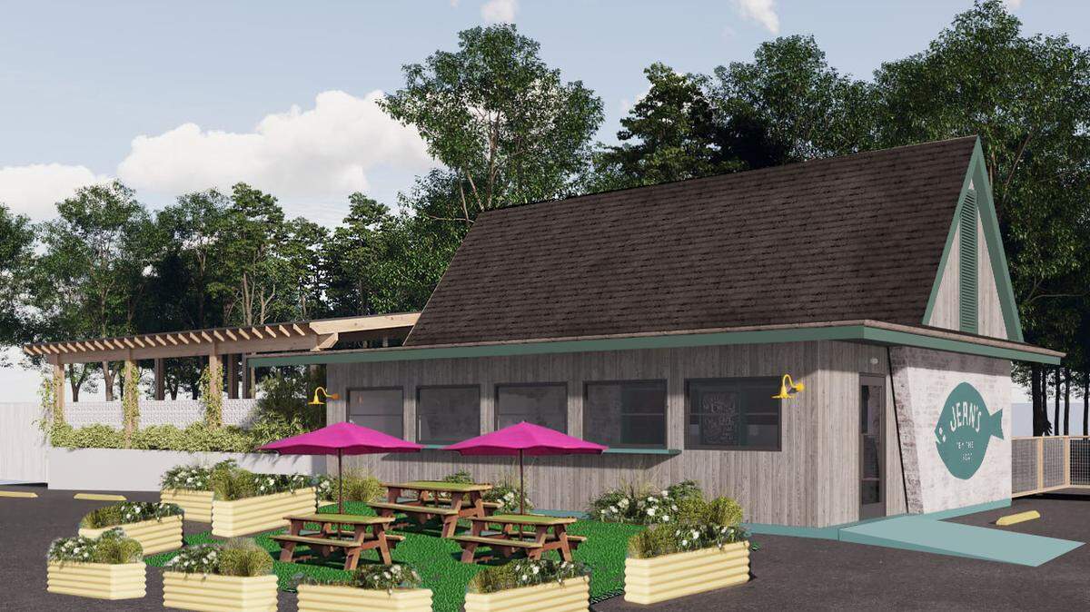 A former roadside burger joint has been transformed in the new seafood shack Jean’s By The Sea.