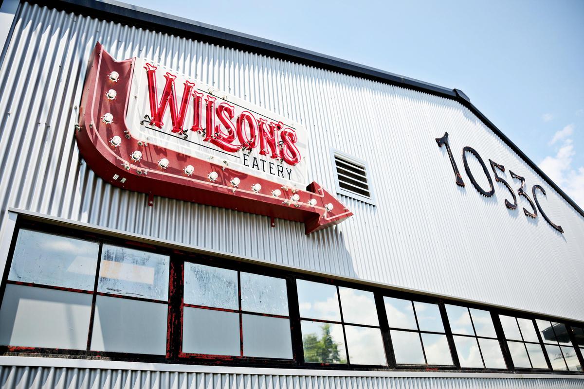 WilsonÕs Eatery is a spinoff of Lynnwood Brewing Company, located just across the parking lot in the same converted warehouse complex in Raleigh.