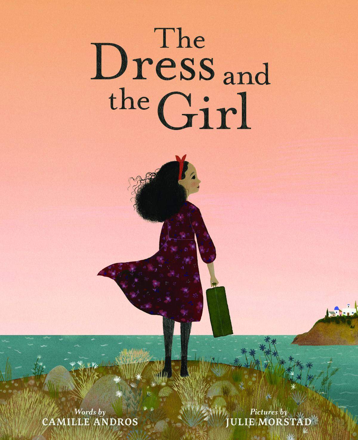 “The Dress and the Girl” — a tale of a young girl separated from her dress upon moving to America  is by Camille Andros and is illustrated by Julie Morstad.