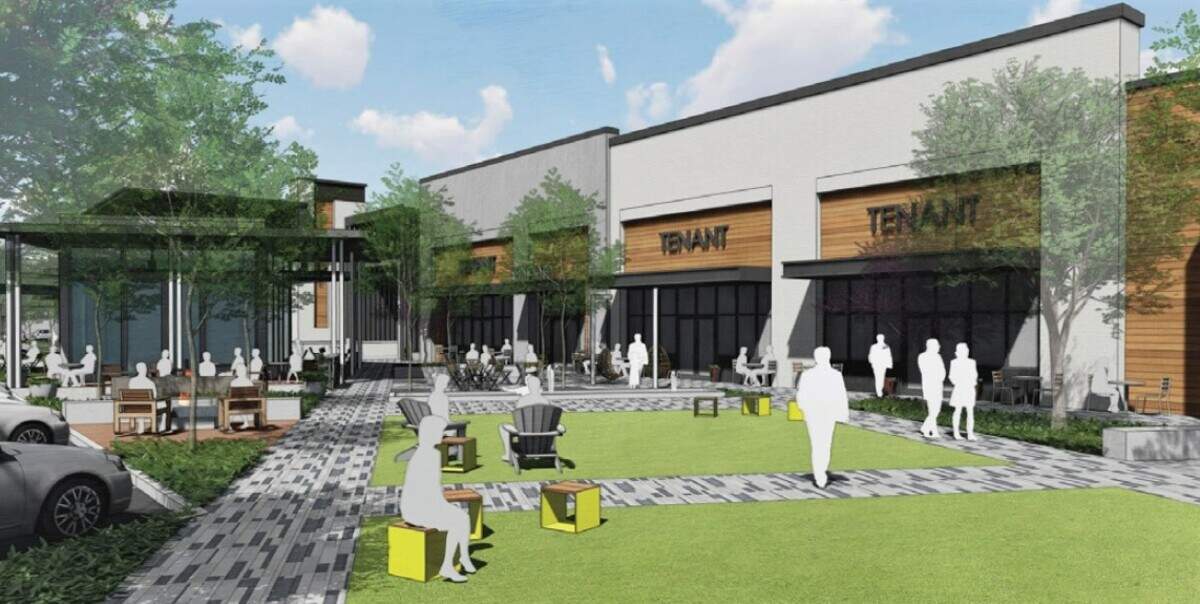 Ram Realty Advisors submitted this concept drawing of how storefronts could look on the redeveloped University Place property.