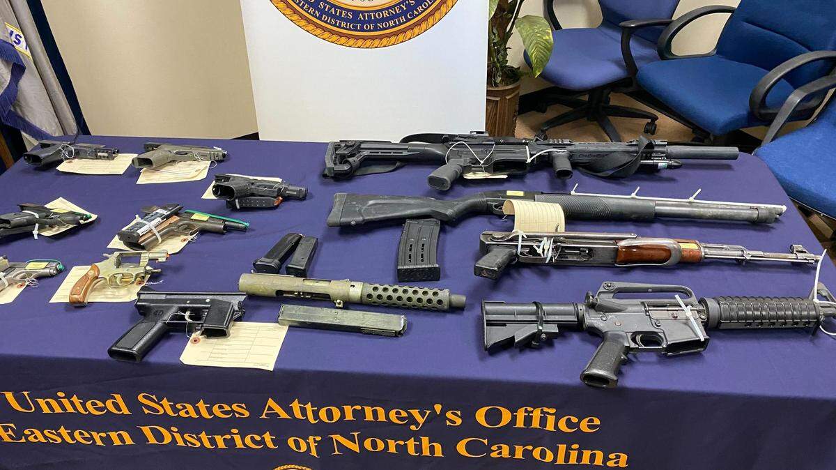 ATF agents seized 46 firearms during Operation Diamond Ice, many of which were illegal machine guns.