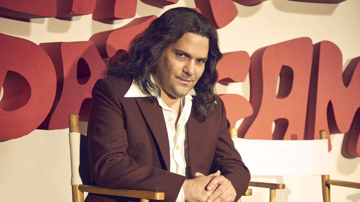 Guillermo Diaz as Rodney Alcala on the set of “The Dating Game” in the Investigation Discovery movie “Dating Game Killer.”