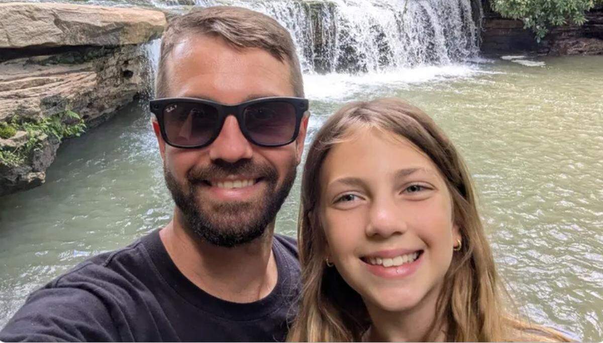 Brooklyn Carroll, right, in an undated photo posted to GoFundMe. Carroll, 10, was killed in a boat crash on Harris Lake on Aug. 2, 2025.