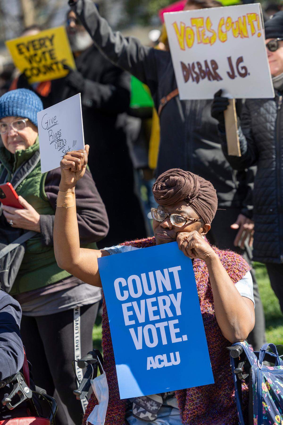 The rally at the North Carolina State Capitol on Monday was one of several held in cities across the state.