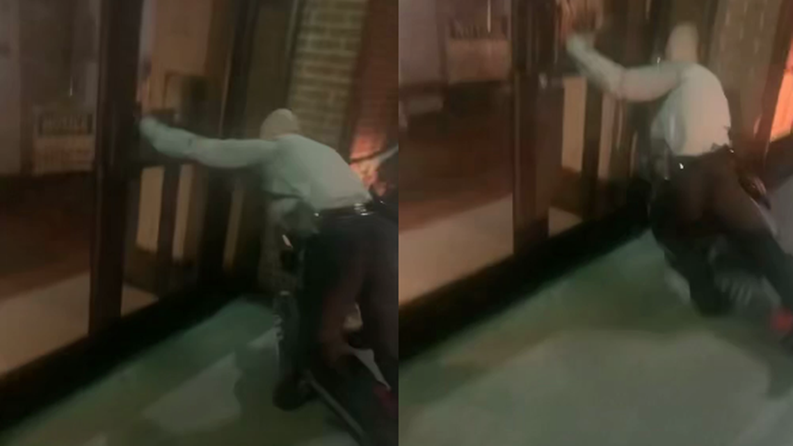 A North Carolina sheriff’s deputy beat a handcuffed man and his aunt and dragged them into a courthouse during a March 2022 incident caught on camera, a federal lawsuit says.