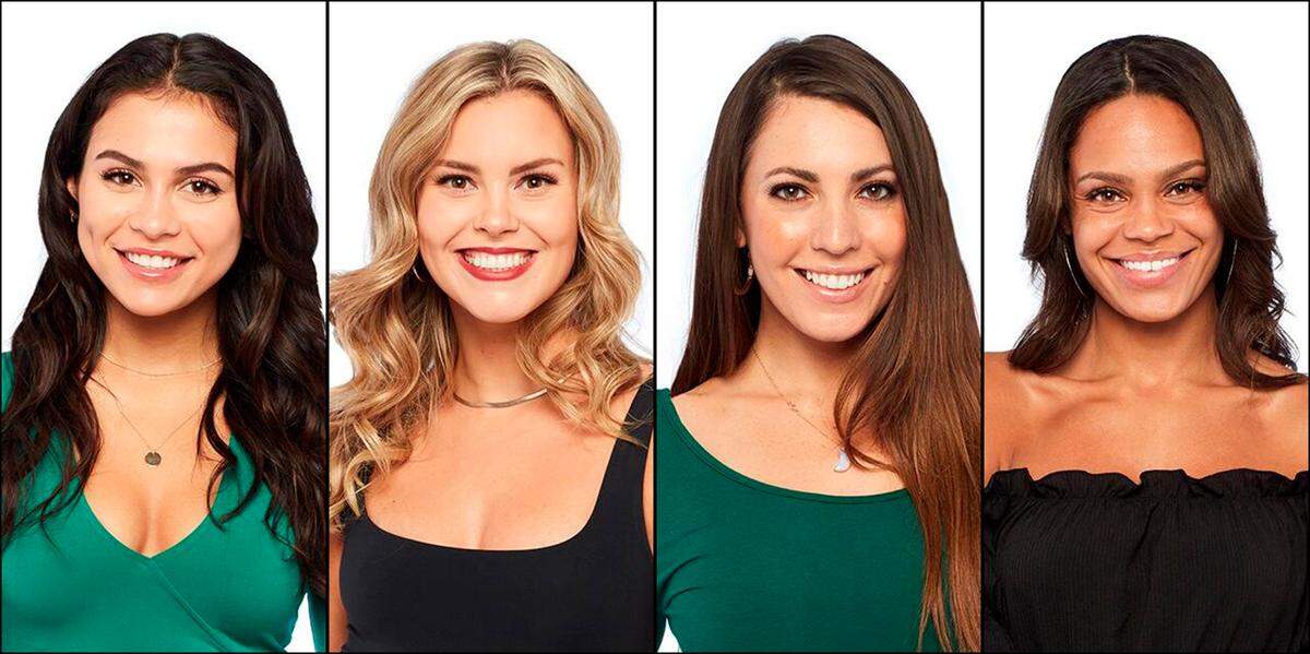 From left, The Bachelor’s Brittany, Anna, Victoria and Michelle