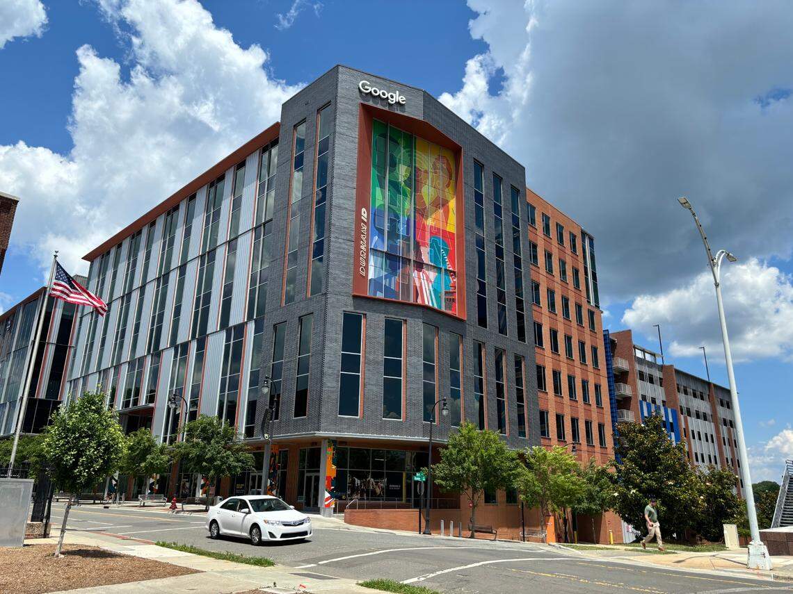 Google’s office on Morris Street in downtown Durham.