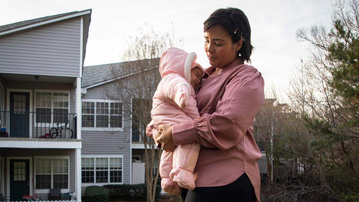 This single mom spends more than half her income on rent. But she can’t afford to move.