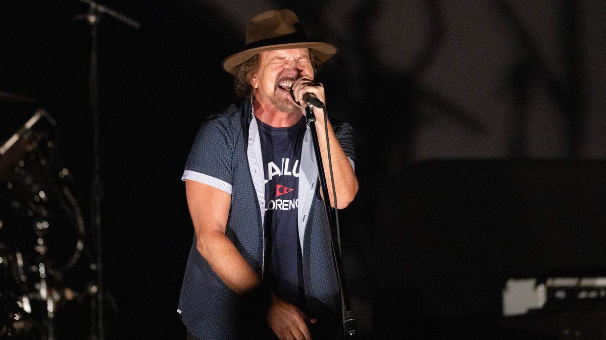 Pearl Jam in concert at Raleigh, N.C.’s Lenovo Center, Sunday night, May 11, 2025.