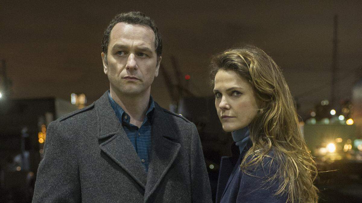 Keri Russell, left, as Elizabeth Jennings, and Matthew Rhys as Philip Jennings in the series finale of "The Americans" on FX.