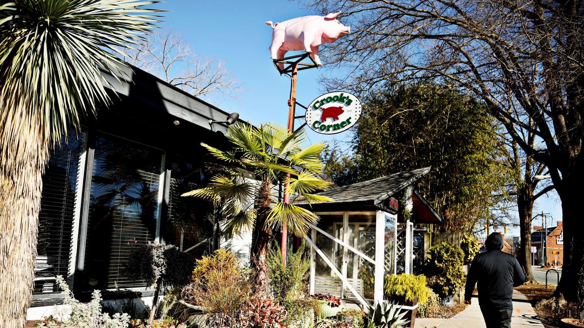 Crook’s Corner has been a fixture at the west end of Franklin Street for so long that the sculpture of a pig perched above the entrance is as familiar a Chapel Hill landmark as the Old Well. The restaurant could reopen in 2024.