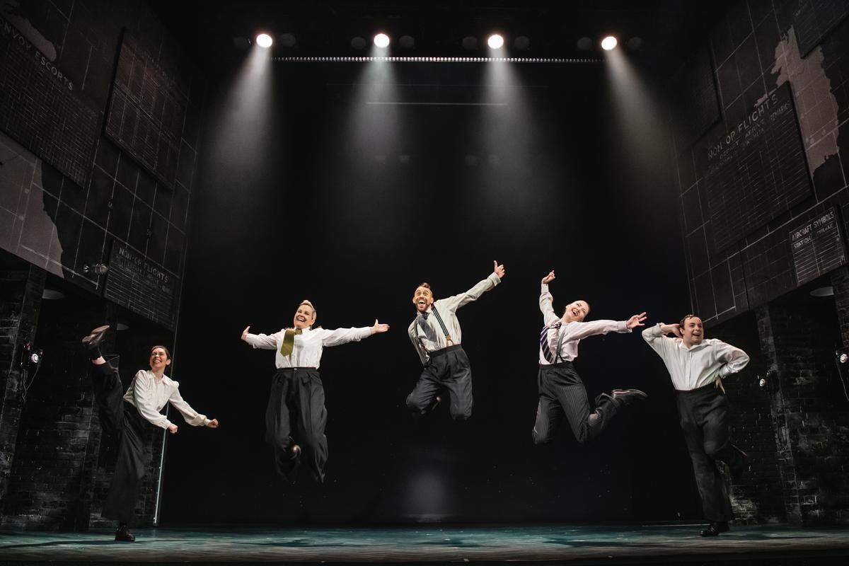 The Broadway Company of “Operation Mincemeat.”
