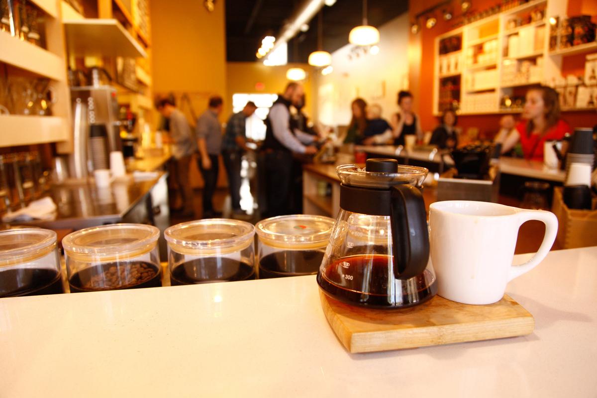 Andrew Cash has opened an independent coffee house in North Raleigh’s Lafayette Village. Jubala Village Coffee prides itself in making each cup fresh for its patrons.
