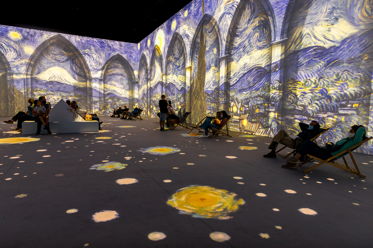 The Van Gogh: The Immersive Experience exhibit, as seen in Antwerp, Belgium in a contributed photo by live entertainment tech company Fever, which is organizing the event’s presentation in Raleigh in the spring of 2022.
