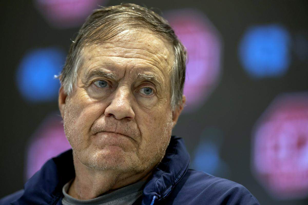 North Carolina coach Bill Belichick discusses the Tar Heels’ matchup against Clemson and his relationship with Dabo Swinney during a press briefing on Tuesday, September 30, 2025 at Kenan Stadium in Chapel Hill, N.C. 