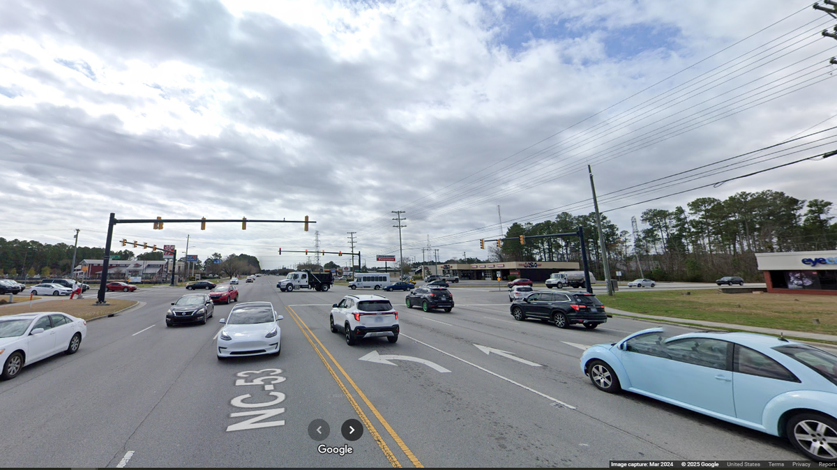 The chase happened Wednesday, June 11, at the intersection of Huff Drive and six-lane Western Boulevard in Jacksonville, police said.