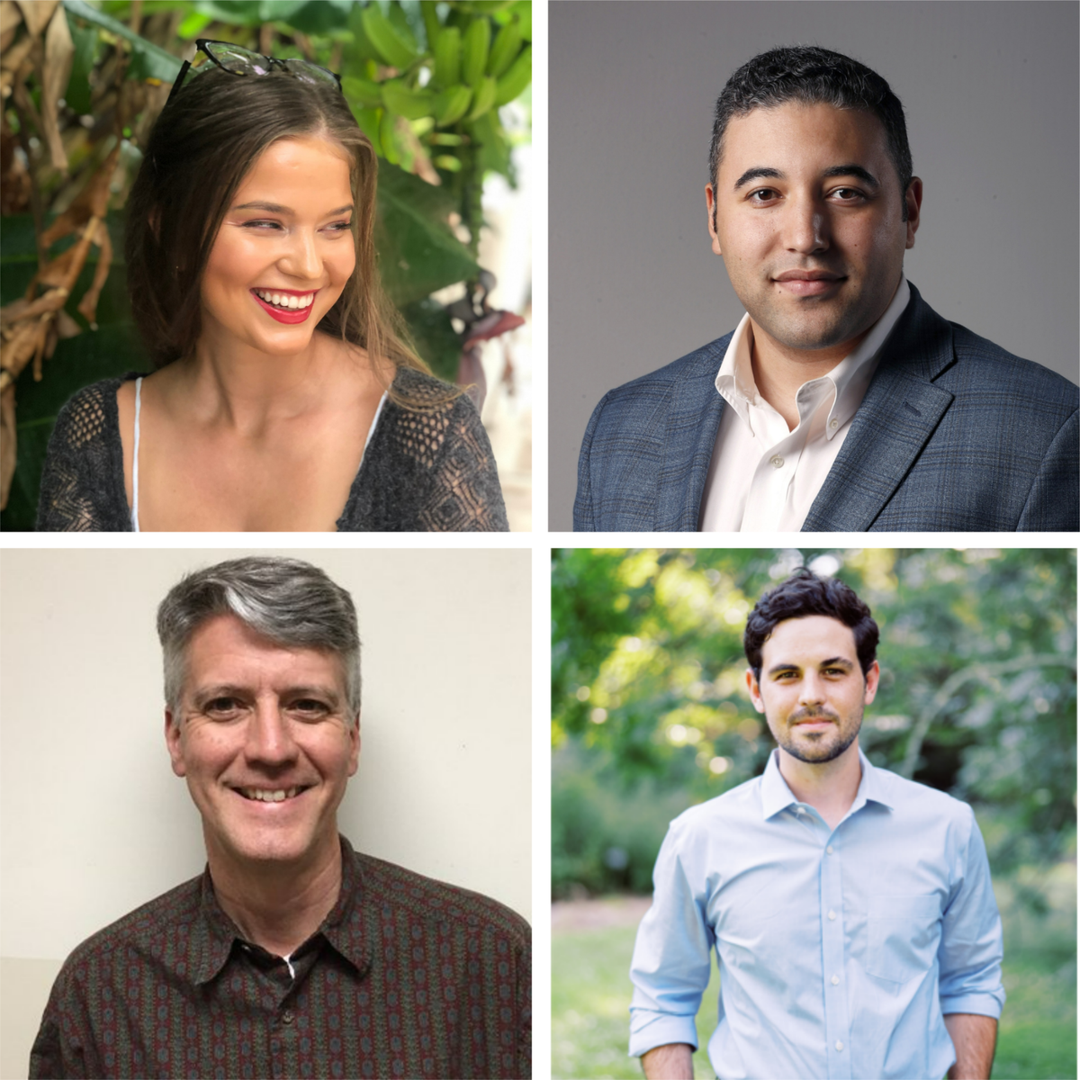 Mary Helen Moore and Lars Dolder (top row) join Richard Stradling and Zachery Eanes on The News & Observer business team.