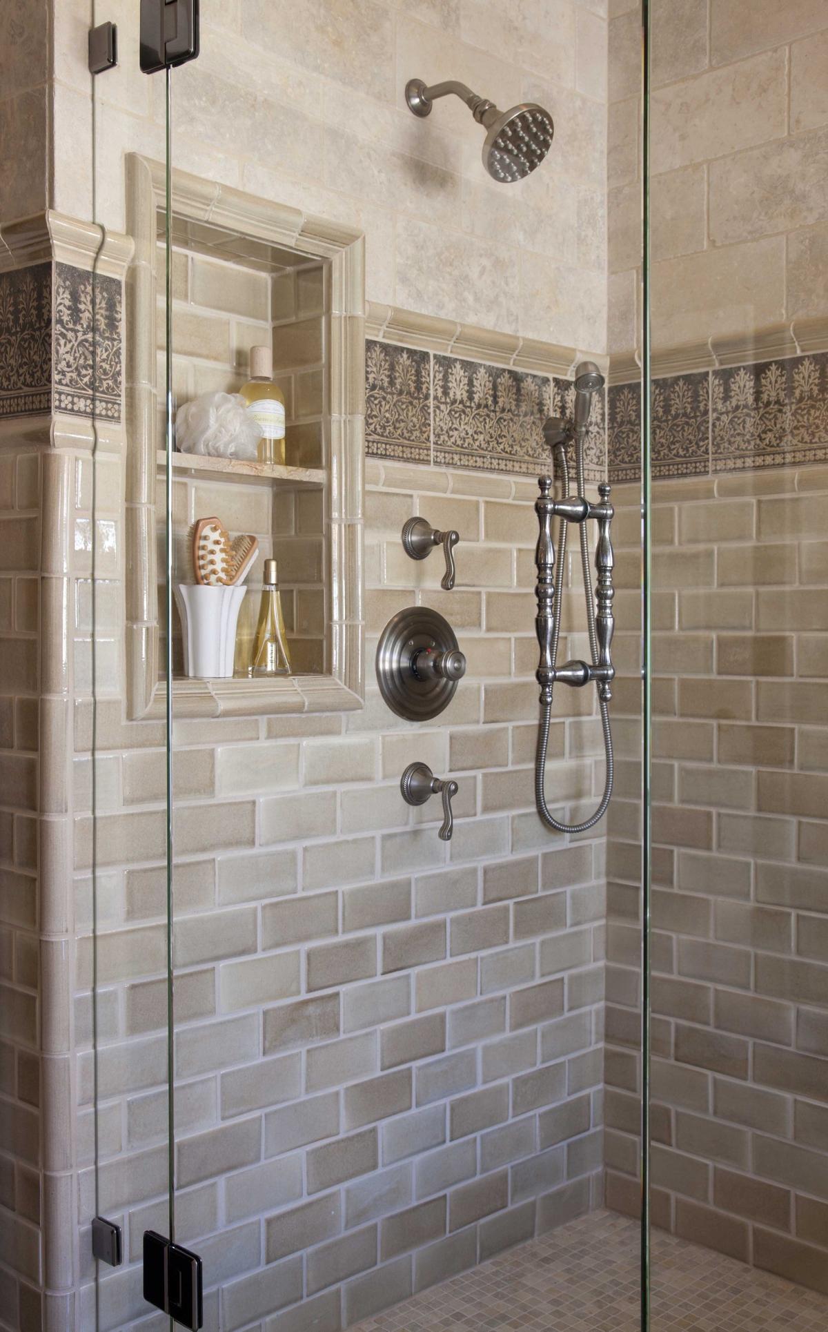 Handmade tile, soft neutrals, and impeccable detailing reflect this client's personality.