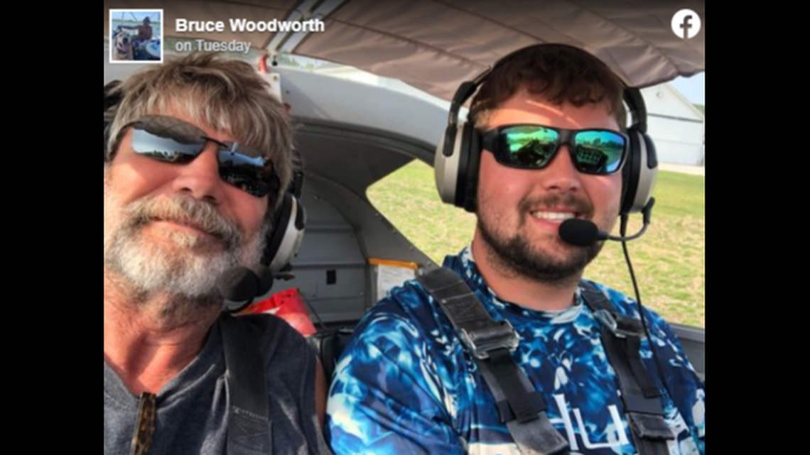 The two family members were killed in a fiery plane crash, officials said.