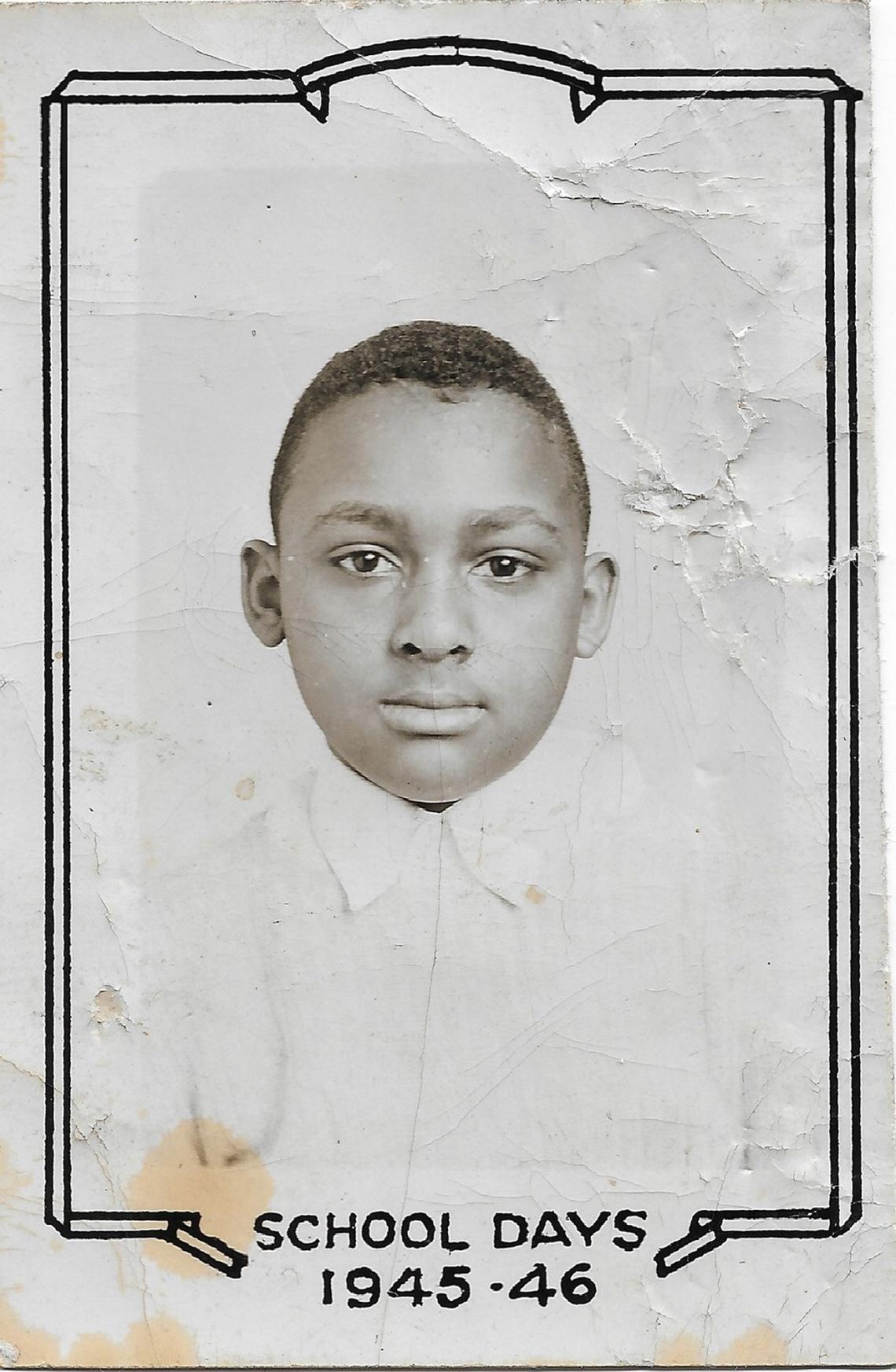 Ernie Barnes as a second-grader at Lyon Park Elementary School in 1945-46.