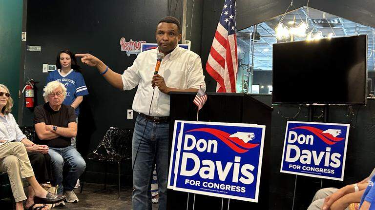 NC Democrat Don Davis launches campaign in newly gerrymandered congressional district