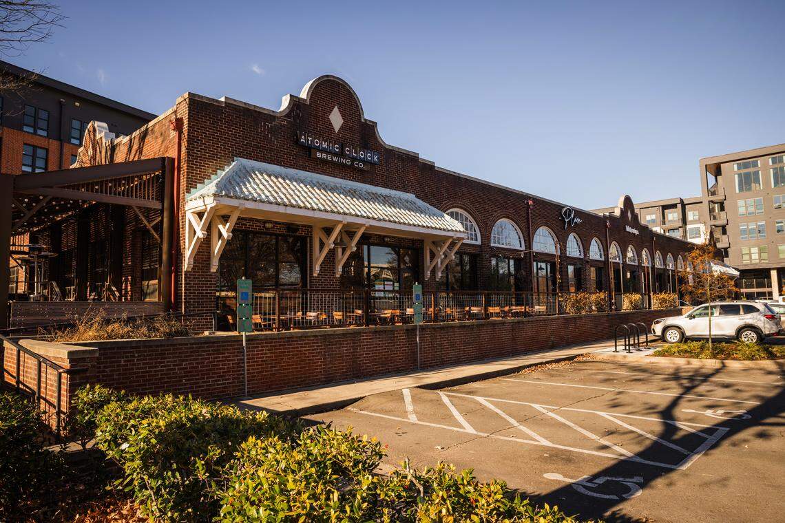 The former City Garage now includes retail space.