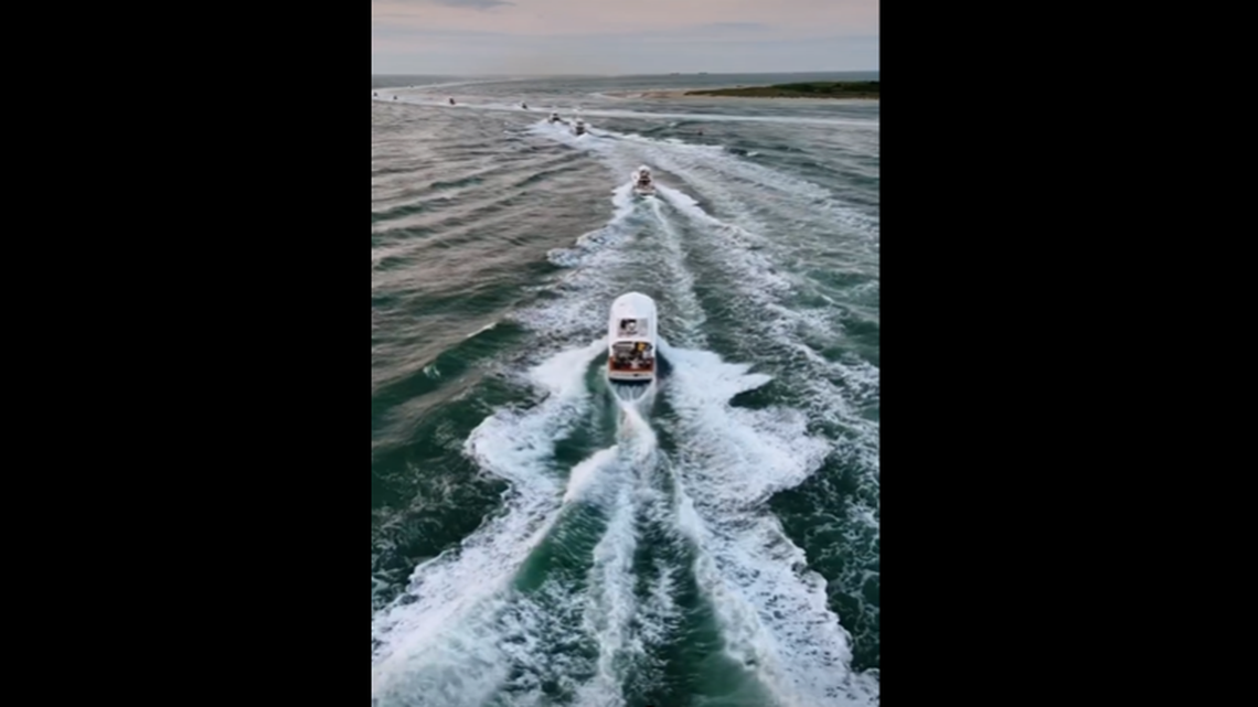 A massive fish worth $1.7 million was caught off the North Carolina coast on the first day of the 66th Annual Big Rock Blue Marlin Tournament, event officials announced Monday, June 10.