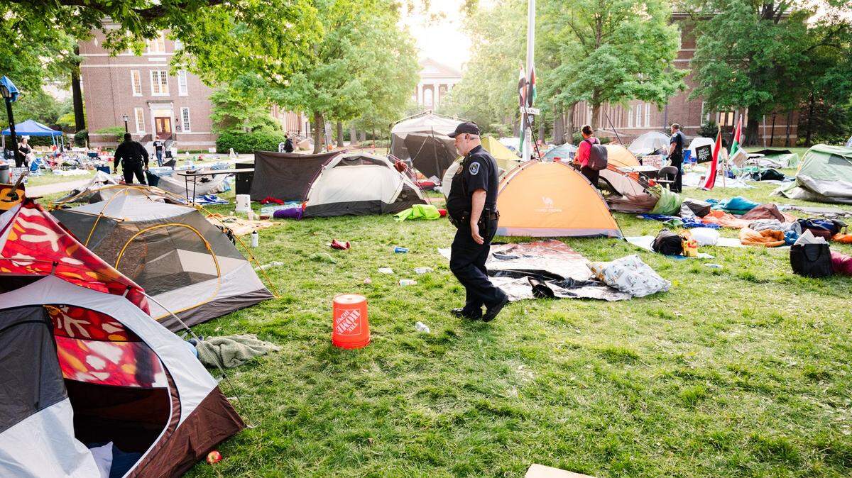 Pro-Palestinian protesters gather on anniversary of UNC-Chapel Hill encampment
