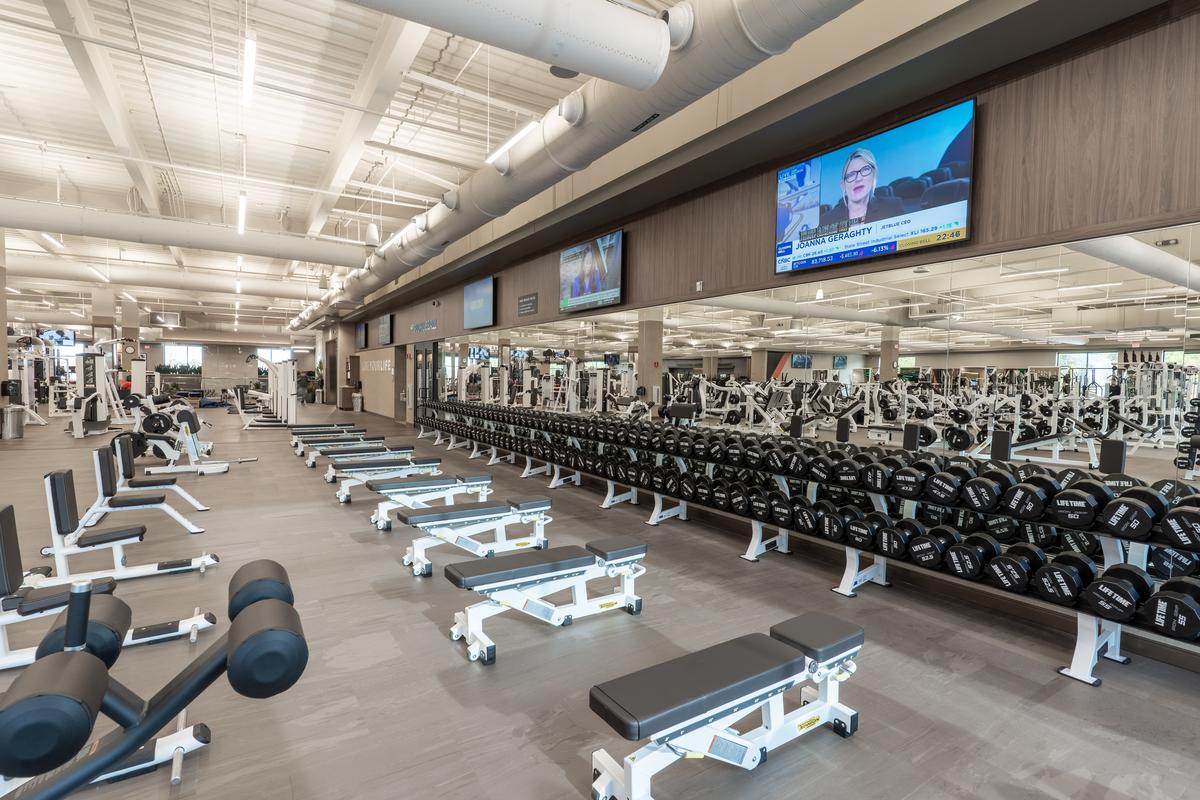Life Time membership starts at around $249 per month for individuals and provides access to fitness classes, indoor and outdoor pools, saunas, and more.