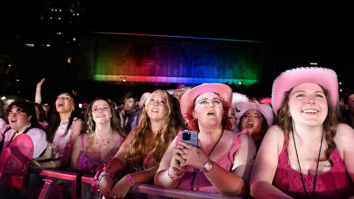 Fans are dazzled by musical Chappell Roan during her concert at Red Hat Amphitheater in Downtown Raleigh, Wednesday night, June 12, 2024.
