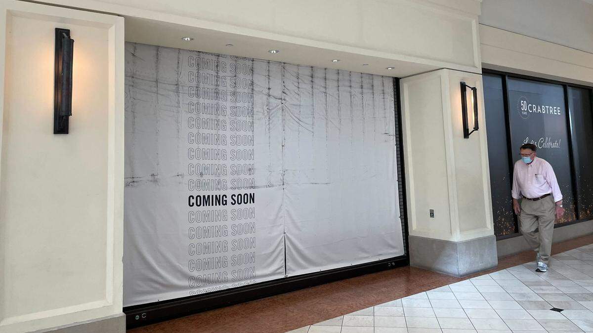 Pottery Barn at Crabtree Valley Mall in Raleigh closed. A location is open at Fenton in Cary.
