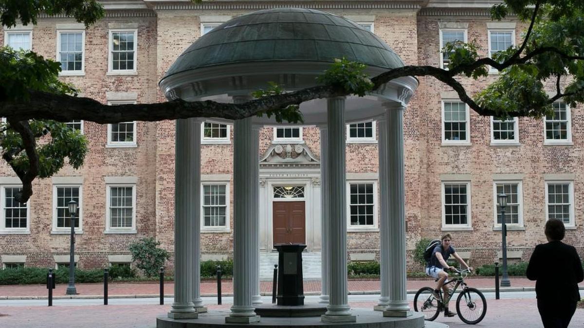 The Old Well on the UNC campus in Chapel Hill, N.C.