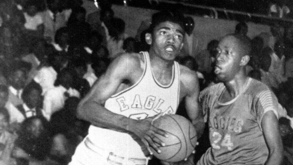 Sam Jones as a player at NC Central.