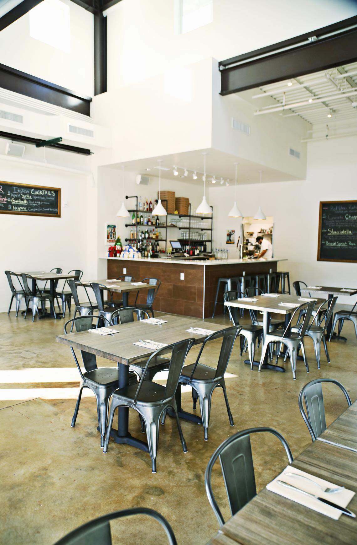 Coronato in the new South Green shopping center in Carrboro features the sublime thin-crusted Roman-style pizzas inspired by annual visits to Rome.