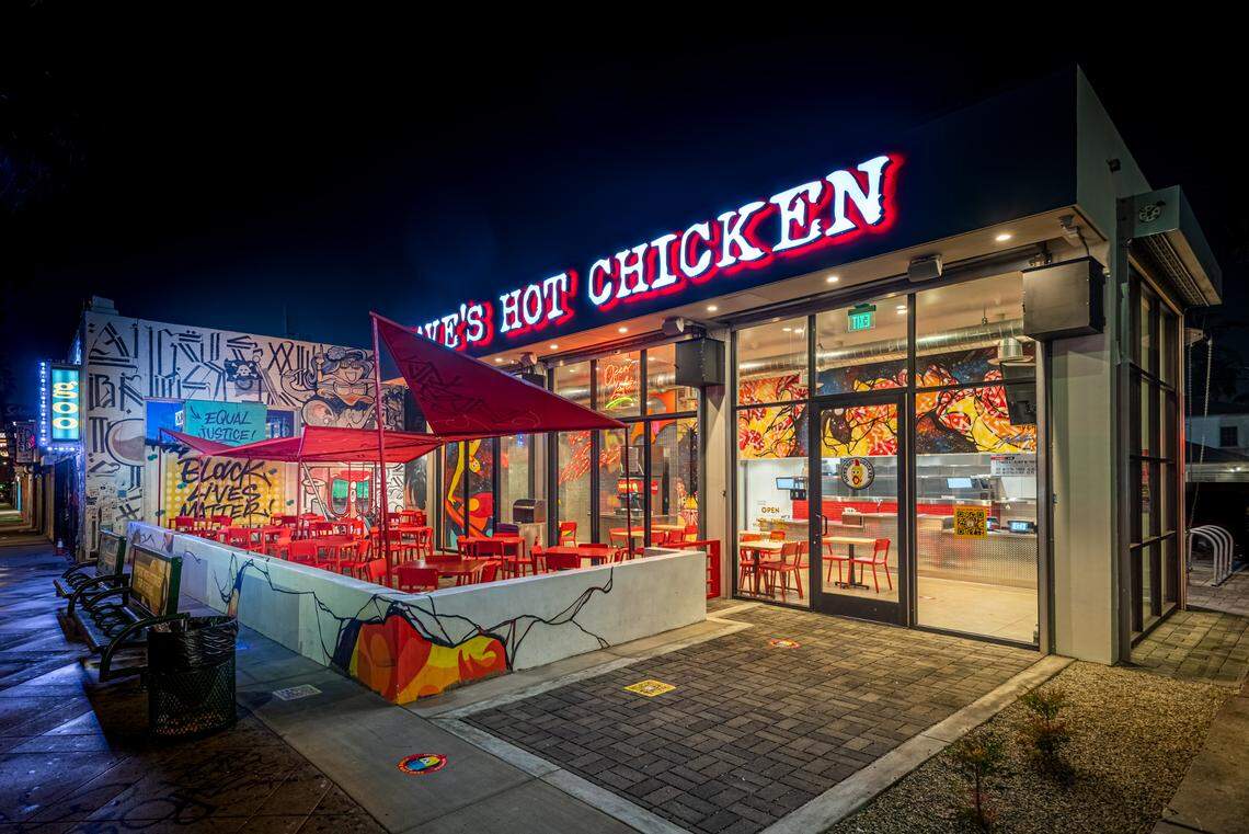 Fried chicken chain Dave’s Hot Chicken will open 10 North Carolina locations, with most planned for the Triangle. 