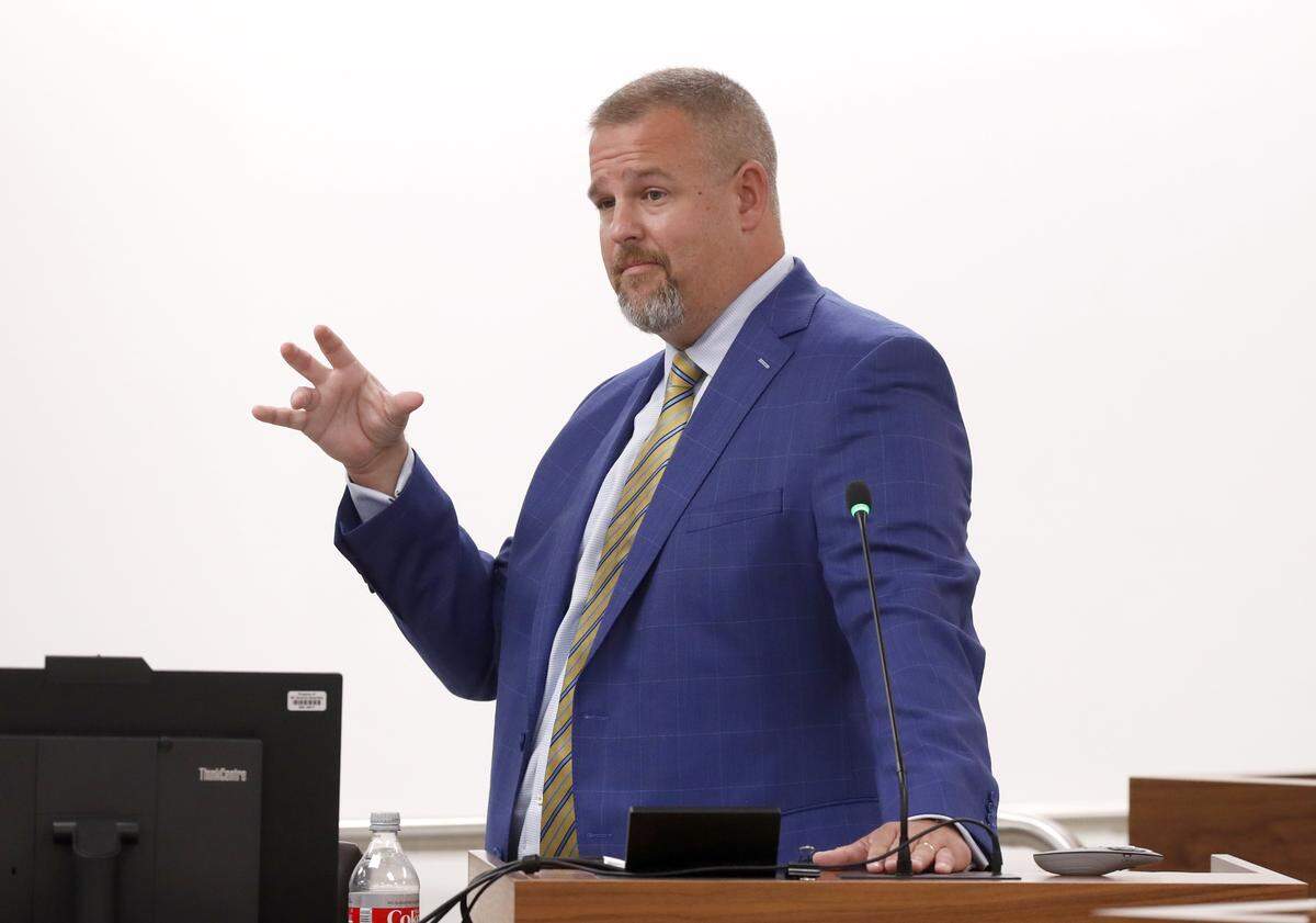 Sen. Todd Johnson speaks during a N.C. Senate Education Committee meeting in Raleigh, N.C., Wednesday, July 21, 2021. The committee approved a measure that would remove the NC High School Athletics Association’s authority to administer high school sports.