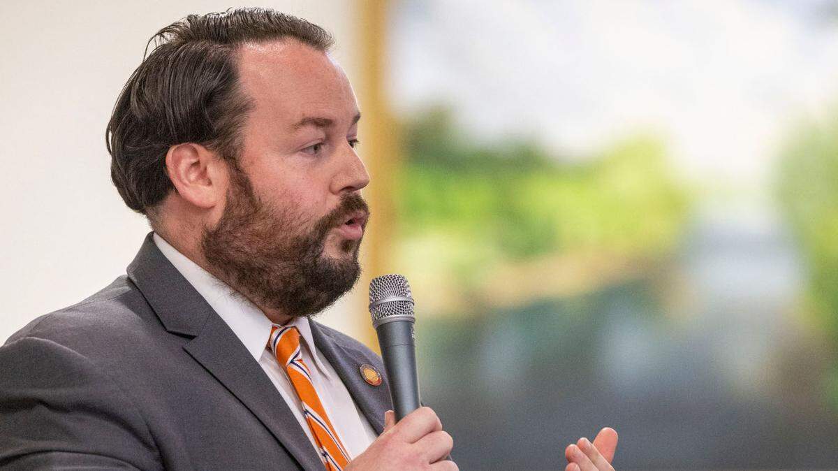 Former Rep. Wesley Harris says he’ll run for Mecklenburg County Democratic Party chair in 2025. In this 2022 file photo, he speaks in support of SB 38, sports betting legislation.