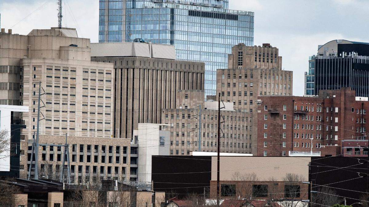 A portion of the downtown Raleigh, N.C. skyline photographed, Monday, March 7, 2022.