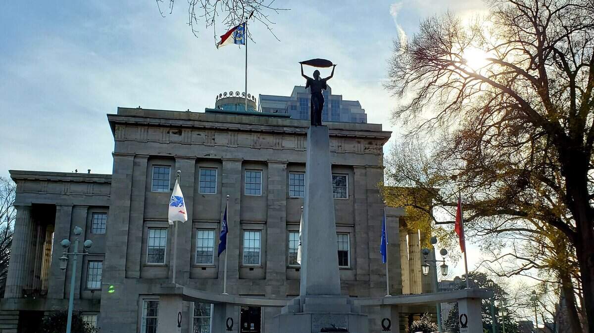 The North Carolina State Capitol, a historic site under the Department of Natural and Cultural Resources, which is a Cabinet agency. Gov. Roy Cooper announced March 1 that masks would become optional on March 7 for state employees and visitors at most state agency facilities.