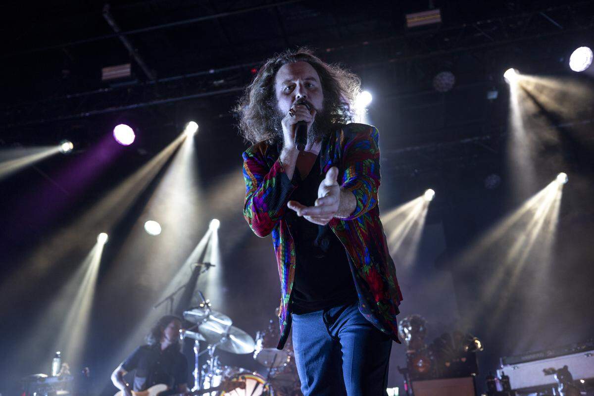 My Morning Jacket performs at City Plaza during Day 2 of the 15th annual Hopscotch Music Festival in downtown Raleigh on Friday, Sept. 5, 2025.