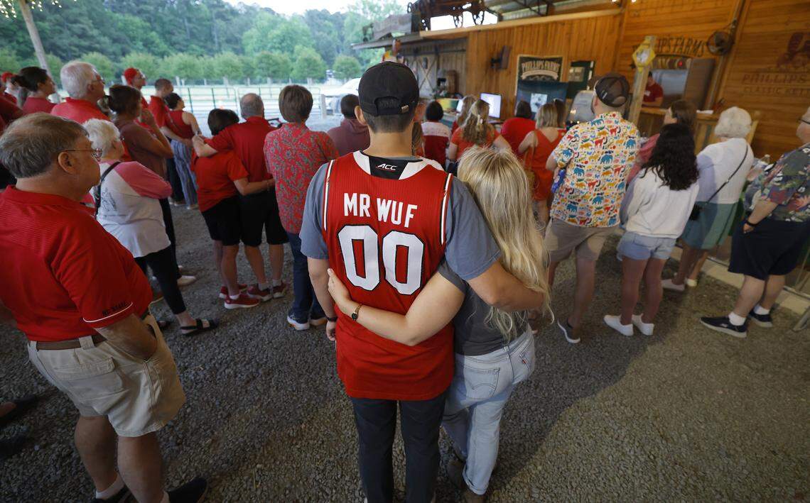 Over 100 friends, family, and acquaintances attended a celebration of Grayson Ketchie at Phillips Farm in Cary, N.C., Saturday evening, April 25, 2026. Grayson, the famous and beloved N.C. State superfan, died a little over two months ago at the age of 14 after an ongoing battle with chronic pneumonia and lifelong health challenges.&nbsp;
