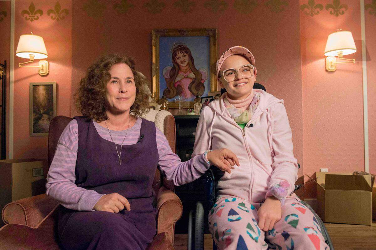 Patricia Arquette, left, as  Dee Dee Blanchard and Joey King as Gypsy Rose Blanchard in Hulu’s true crime-inspired anthology series “The Act.”
