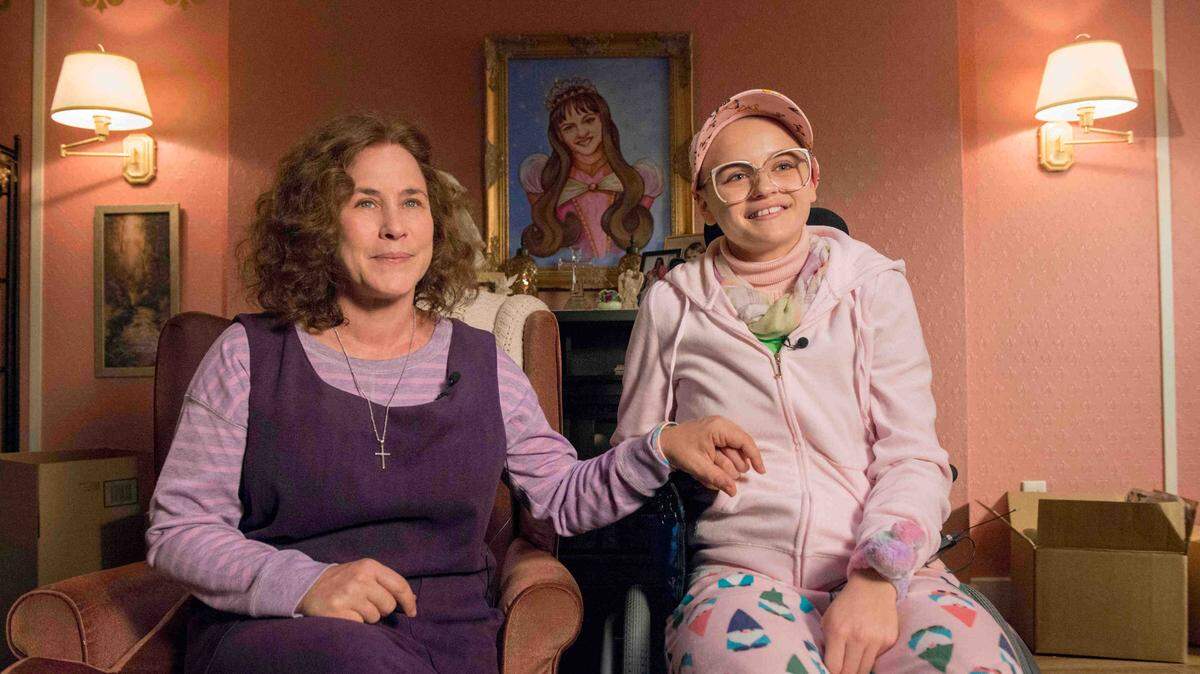 Patricia Arquette, left, as Dee Dee Blanchard and Joey King as Gypsy Rose Blanchard in Hulu’s true crime-inspired anthology series “The Act.”
