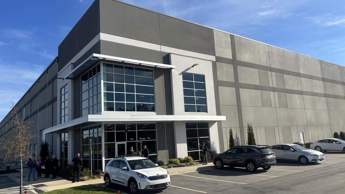 Site of Vulcan Elements planned rare earth magnets facility in Benson, N.C. on Nov. 18, 2025.