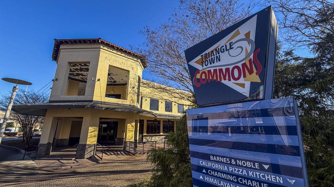 A scene at Triangle Town Center in Raleigh on Tuesday, Jan. 13, 2026. The 70-acre property opened in 2002 and initially featured anchor stores Sears, Hudson Belk, Dillard’s and Hecht’s.