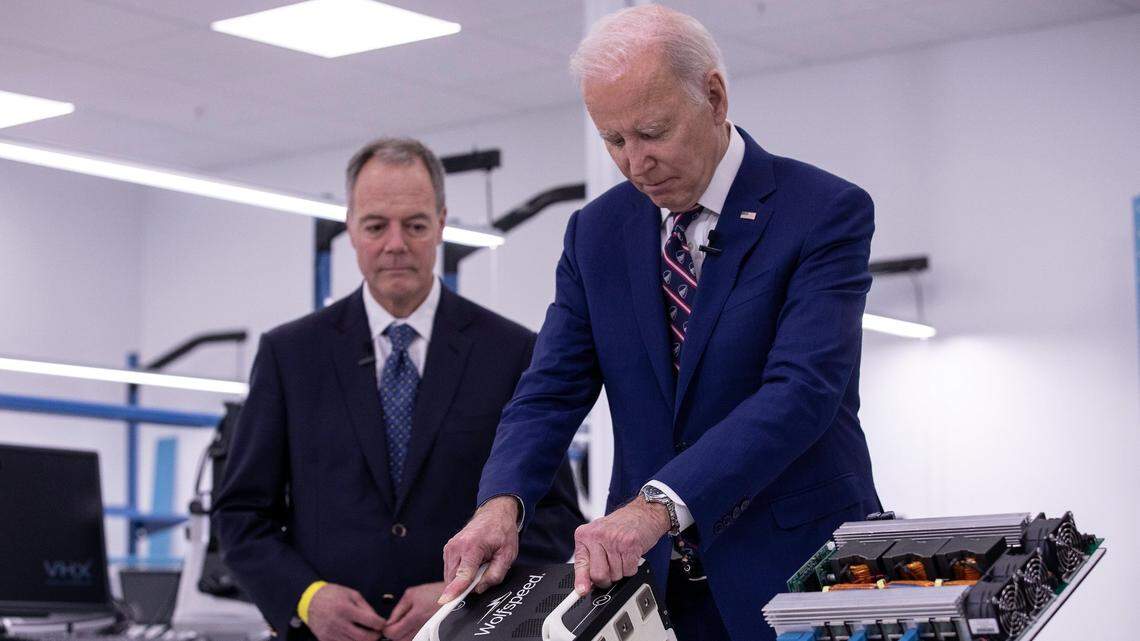 NC chipmaker Wolfspeed awaits critical CHIPS funding as Trump slams semiconductor program
