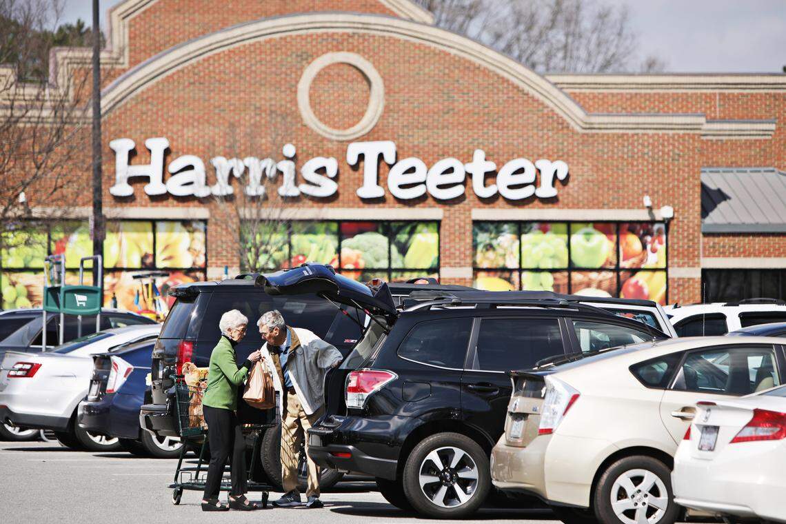 Matthews-based Harris Teeter grocery store chain will begin limiting the number of customers in stores at one time beginning at 5 p.m. April 8.