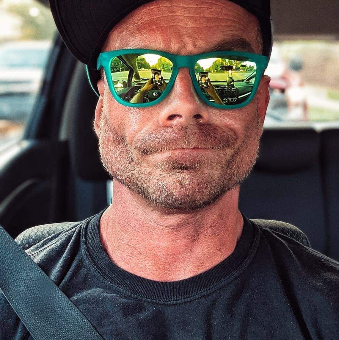 A self-portrait of Stuart Dance, Raleigh artist who fought through homelessness and alcoholism, and whose work is now showing at Contemporary Art Museum.