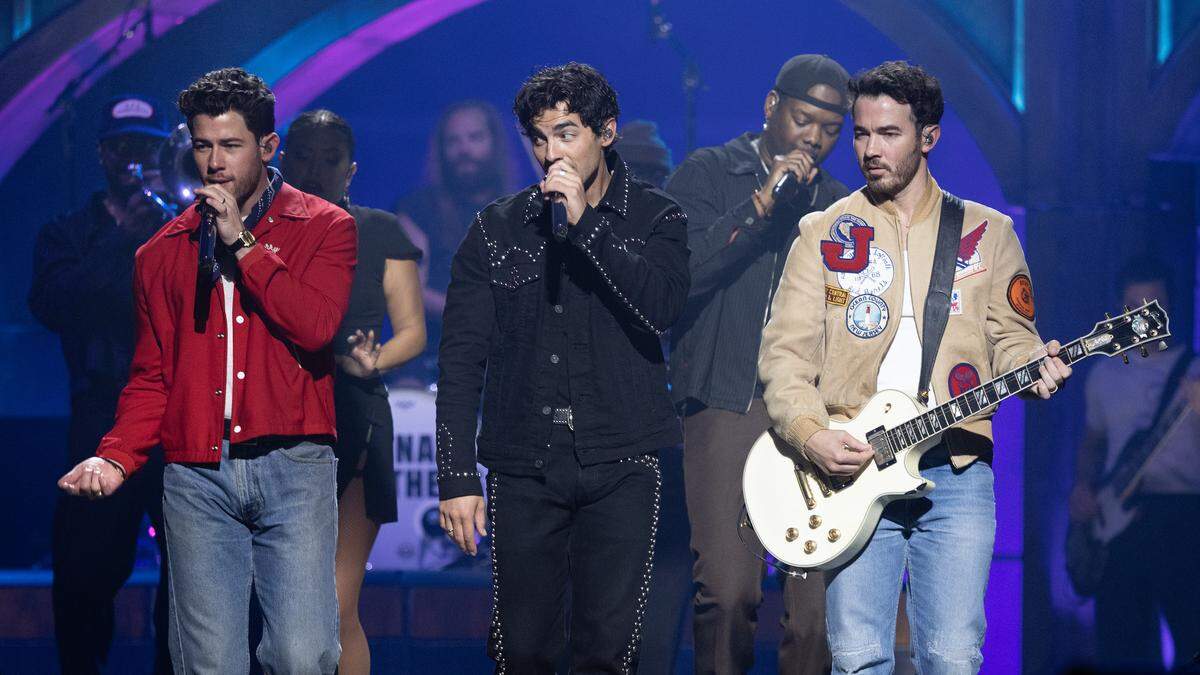 The Jonas Brothers bring their “Jonas 20: Greetings From Your Hometown Tour” to Raleigh, N.C.’s Lenovo Center, Wednesday night, Oct. 29, 2025.