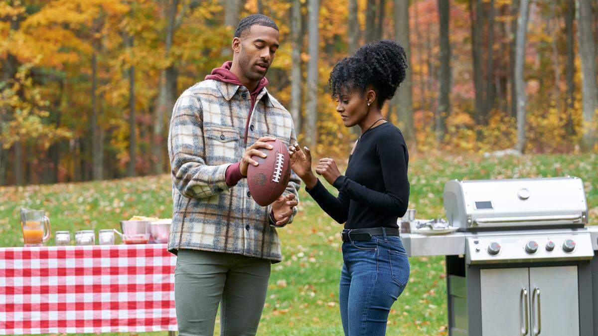 Raleigh native Matt James with Magi Tareke on an episode of “The Bachelor” on ABC.